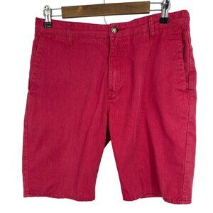 Volcom Men's Flat Front Chino Shorts Size 32